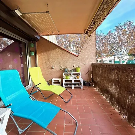 アパート Superbe T2 Rez-de-jardin Proche Avec Terrasse Et Parkings - - Fr-1-388-220 アルジェレス・シュル・メール
