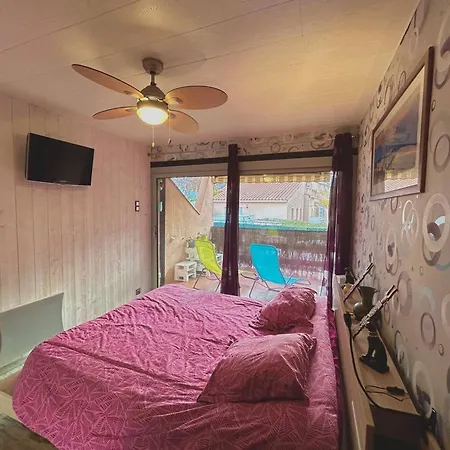 アパート Superbe T2 Rez-de-jardin Proche Avec Terrasse Et Parkings - - Fr-1-388-220 アルジェレス・シュル・メール