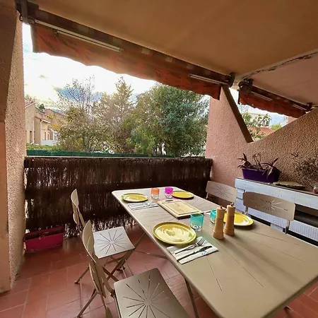 アパート Superbe T2 Rez-de-jardin Proche Avec Terrasse Et Parkings - - Fr-1-388-220 アルジェレス・シュル・メール