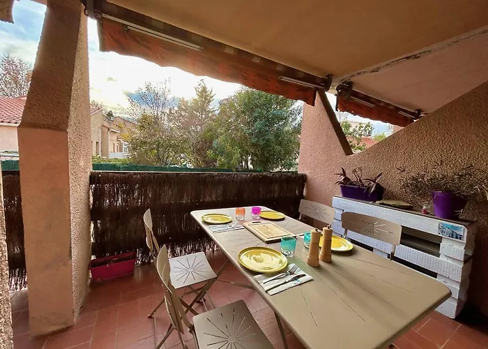 アパート Superbe T2 Rez-de-jardin Proche Avec Terrasse Et Parkings - - Fr-1-388-220 アルジェレス・シュル・メール